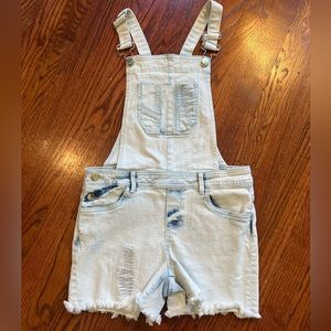 Calvin Klein Jeans Medium (8/10) Light Denim Overall Shorts